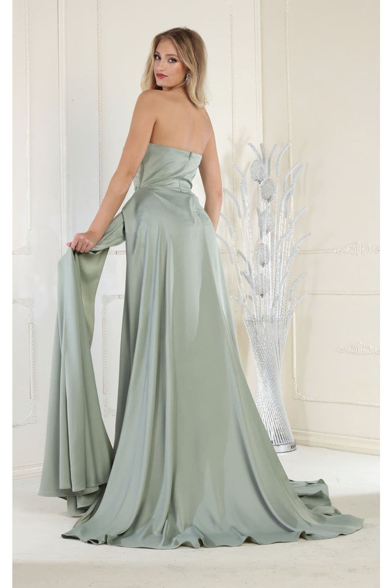Royal Queen RQ8001 Strapless Sweetheart Glitter Long Formal Prom Gown