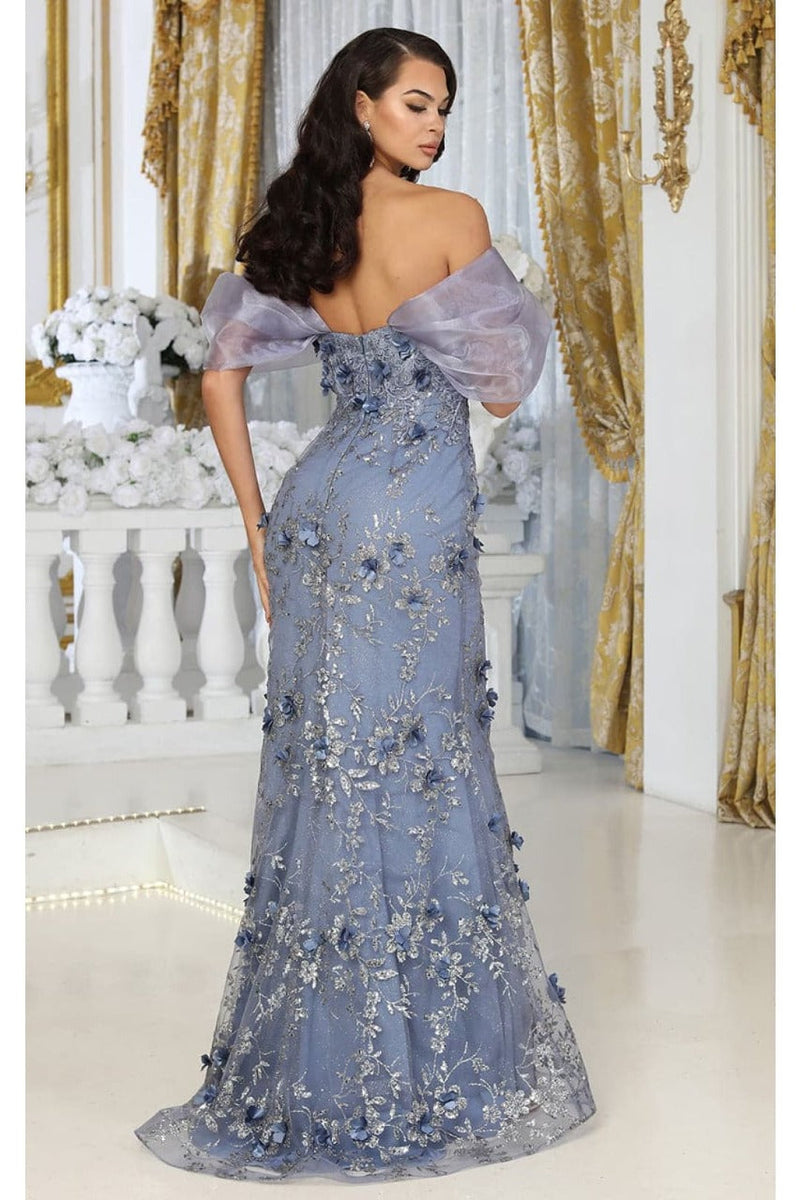 Dusty Blue Quinceanera Mom Dresses Mother of the Quince Gowns
