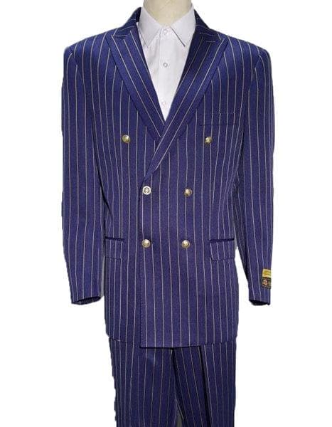 Mens Modern Fit Shiny Sharkskin Suit in Purple - AlbertoNardoniStore