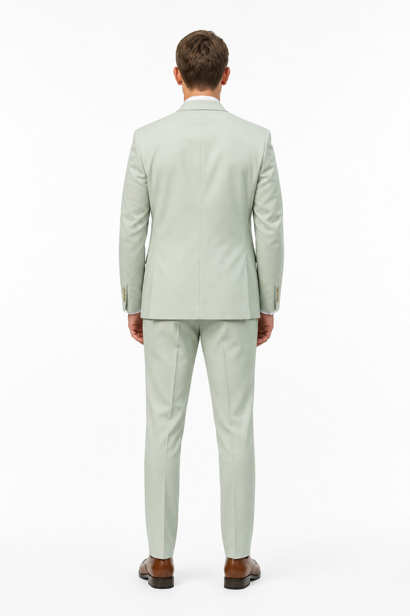 Sage Green Groomsmen Suit