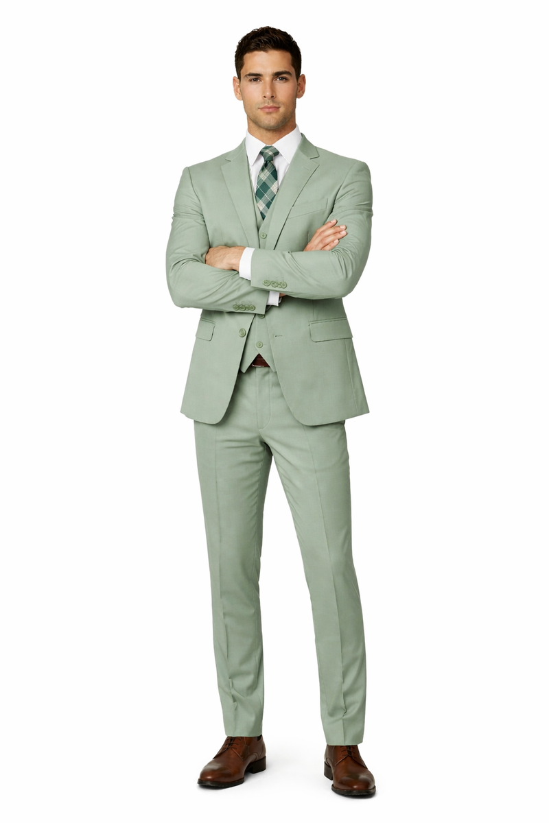 Sage Green Suits - Light Green Suit - Summer Color Suit