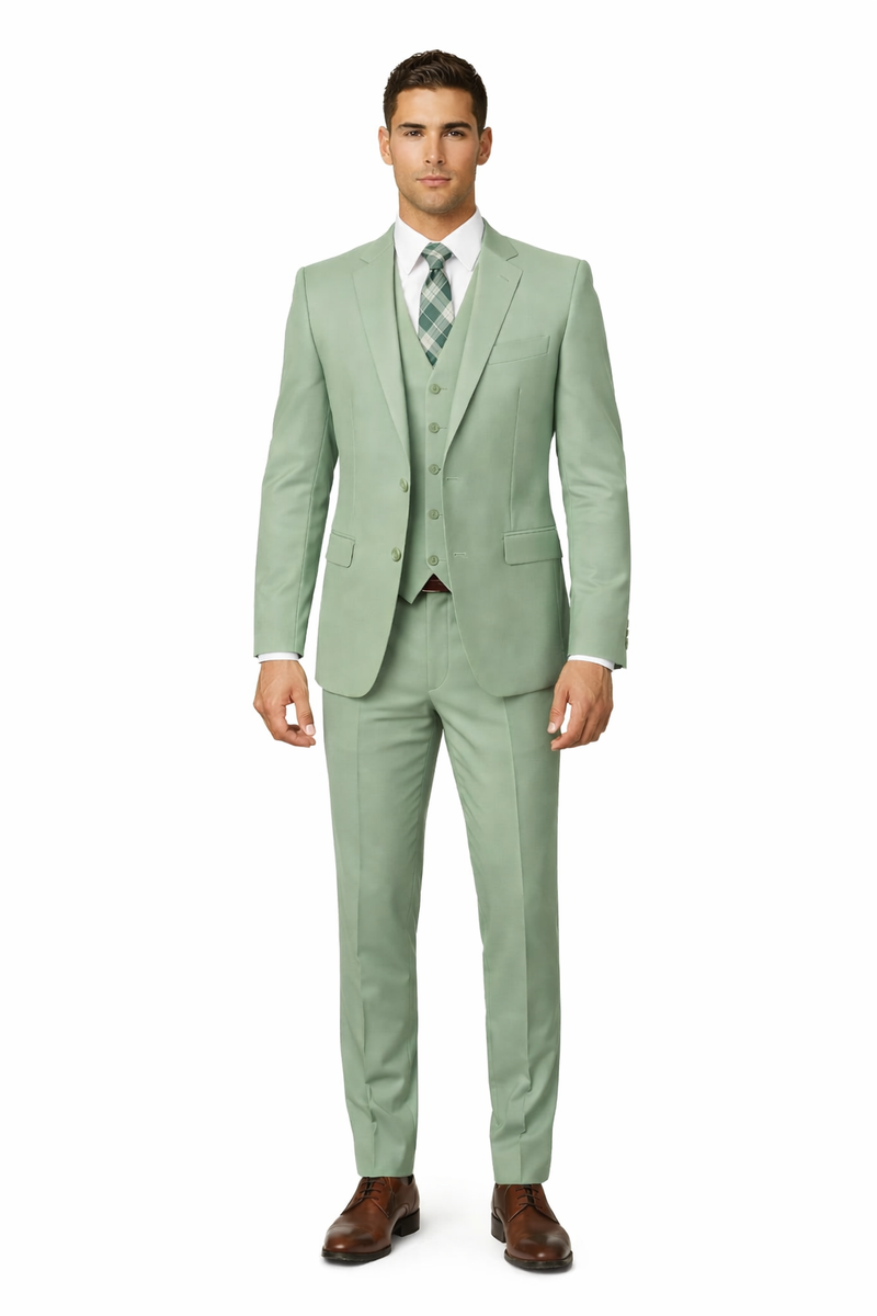 Sage Green Suits - Light Green Suit - Summer Color Suit