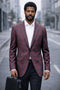 Plum Blazer Mens Sport Coat