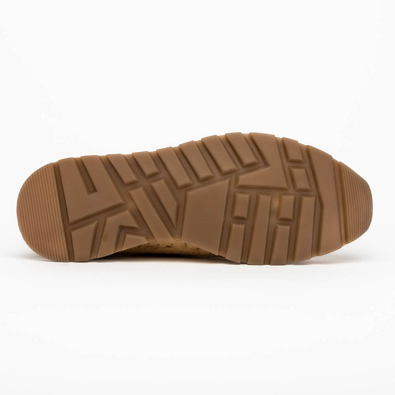 Marco Di Milano Scanno Cognac Ostrich Quill Sneakers