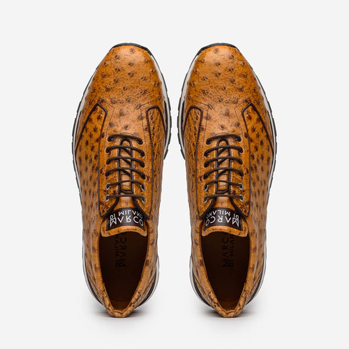 Marco Di Milano Scanno Paja Ostrich Quill Sneakers