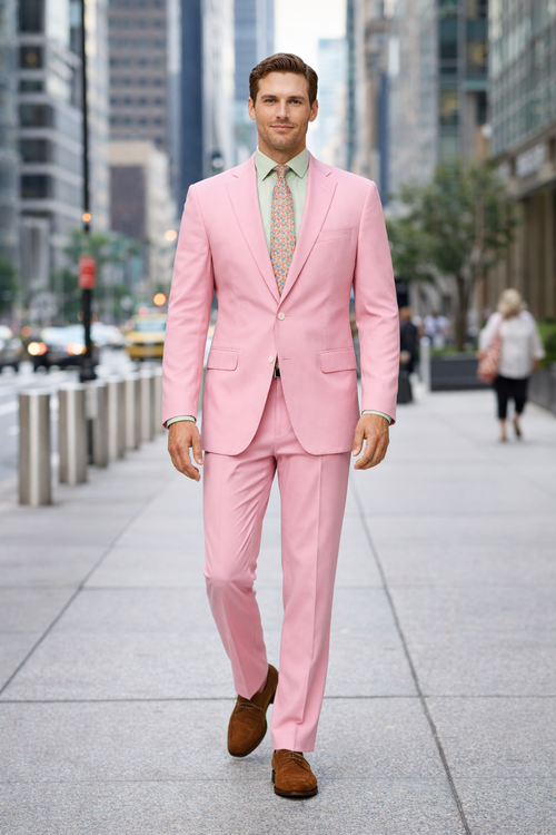 Seersucker Blazer - "Pink" Seersucker Sport Coat