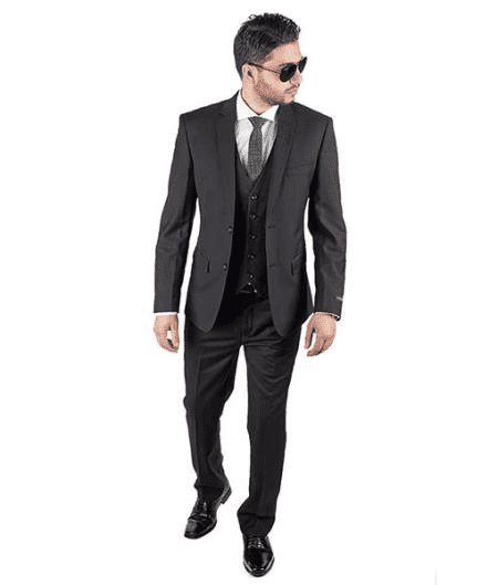Slim Fit Vested Suit - AlbertoNardoniStore
