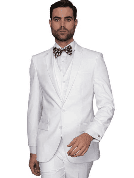 Slim Fit Vested Suit - AlbertoNardoniStore