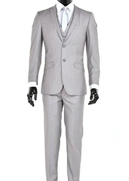 Slim Fit Vested Suit - AlbertoNardoniStore