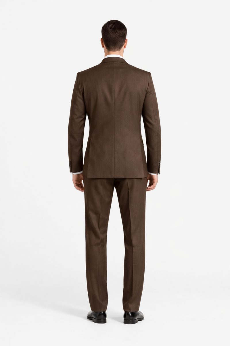 Smoking Traje - Esmoquin - Smoking Para Hombre - One Button Trajes De Novio - Chocolate Tuxedo
