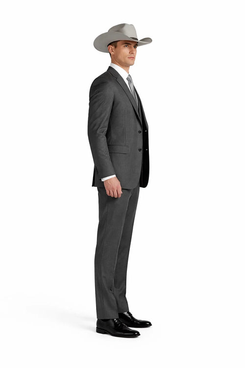 Smoking Traje - Esmoquin - Smoking Para Hombre - Country Wedding Suits Notch Lapel Grey Tuxedo
