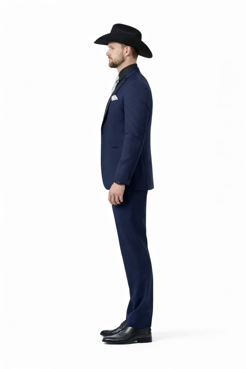 Smoking Traje - Esmoquin - Smoking Para Hombre - Navy Tuxedo