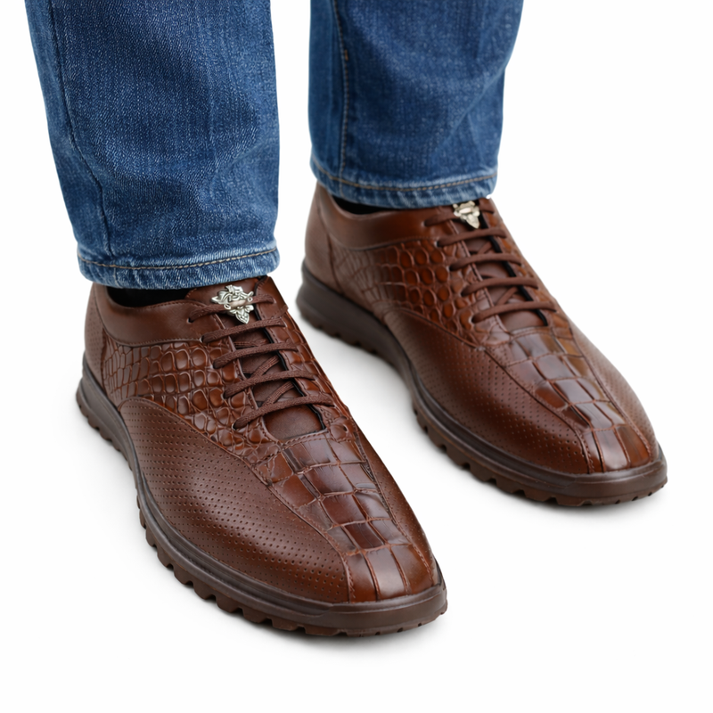 Sneaker Casual Caiman Cola