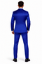 Statement Men's Sapphire Double Breasted Velvet Suits