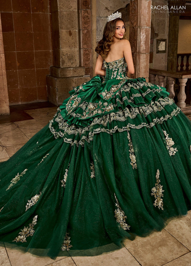 Rachel Allan RQ5003 Strapless Tiered Quinceanera Dress