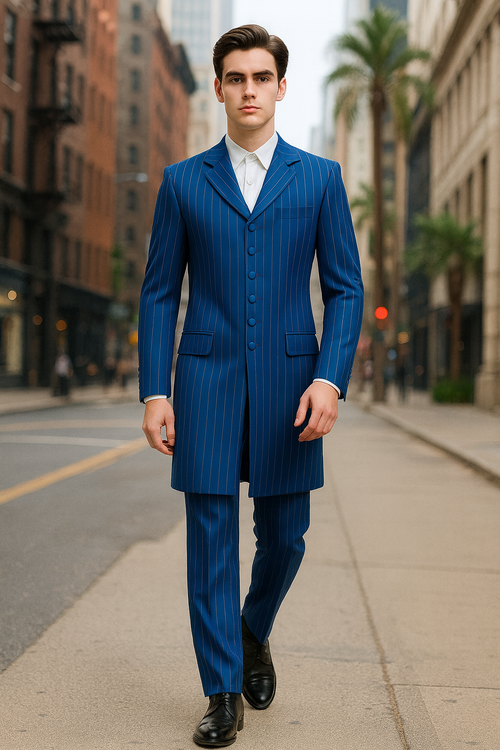 Royal Blue Groomsmen Zoot Suits