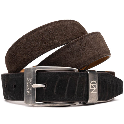Marco Di Milano Hugo Belt Brown Leather Loafer