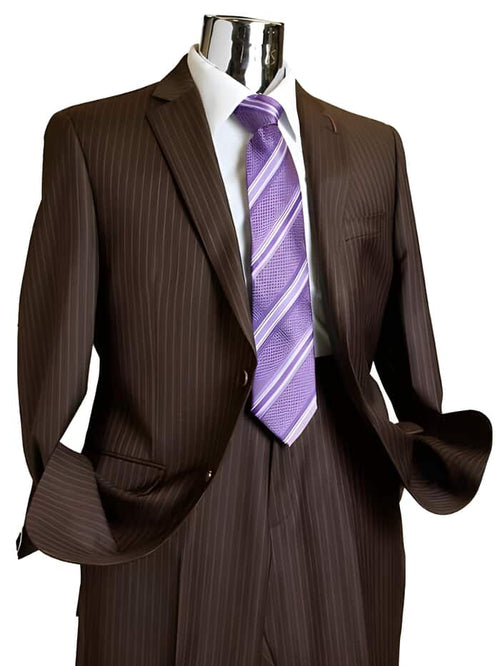 Mens Brown Wool Suit - Any Brand Style Size