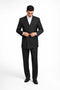 Steve Harvey Black Solid Three Piece Suit