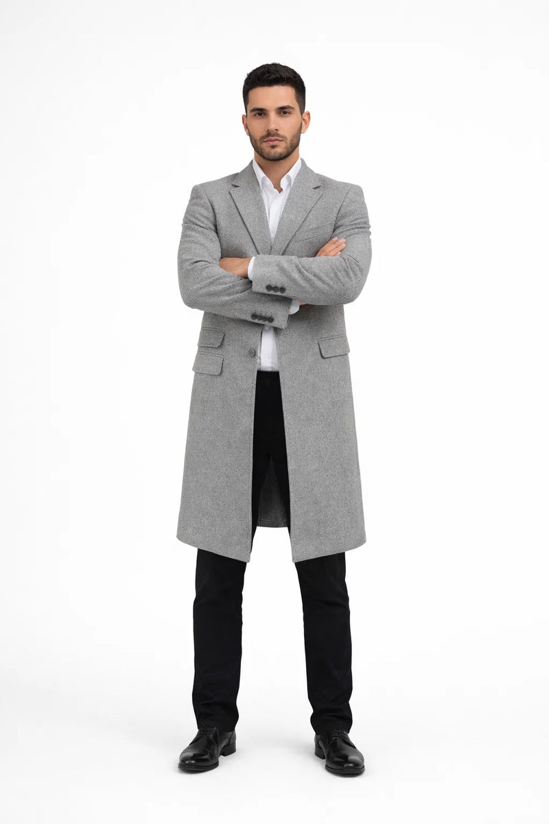 Mens Gray Coat