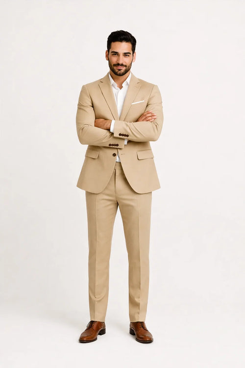 Champagne Groomsmen Suits