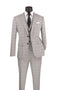 Vinci Men's 3-Piece Fit Glen Plaid Suit