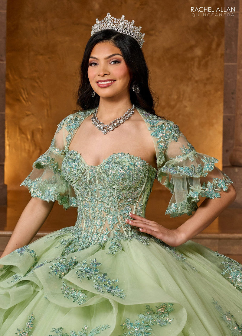 Rachel Allan RQ1138 Sweetheart Layered Quinceanera Dress