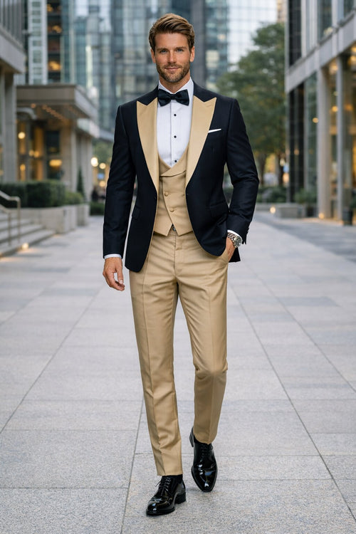 Tan Tuxedo - Beige Champagne Color Tuxedo