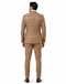 Tan Windowpane Plaid Suit Rossiman Double-Breasted Mens Two-Piece in Camel