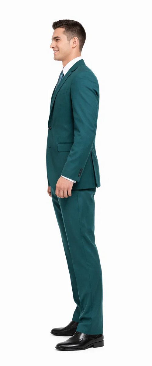 Teal Suit - Dark Teal Suit - Teal Blue Suit