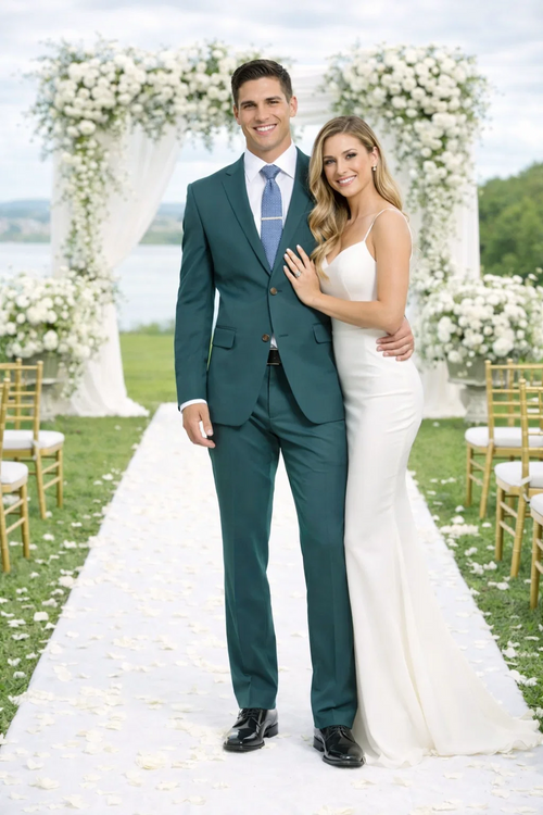 Teal Suit - Dark Teal Suit - Teal Blue Suit