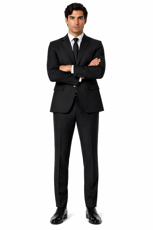 Terrano, Slim Fit, Pure Wool Suit by Tiglio Luxe TIG4001