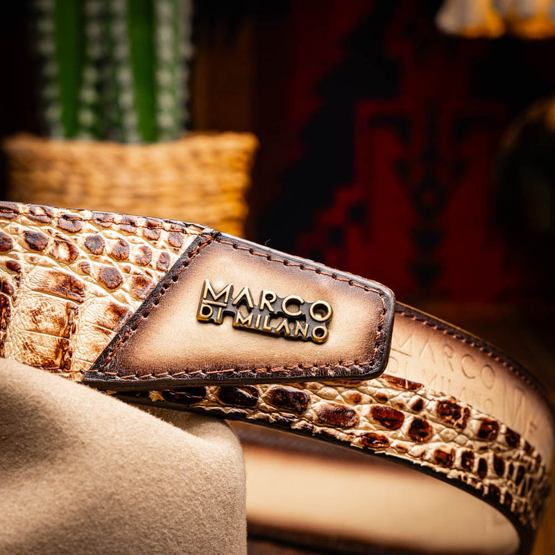 Marco Di Milano Texas Belt Stone Orix Leather Shoe