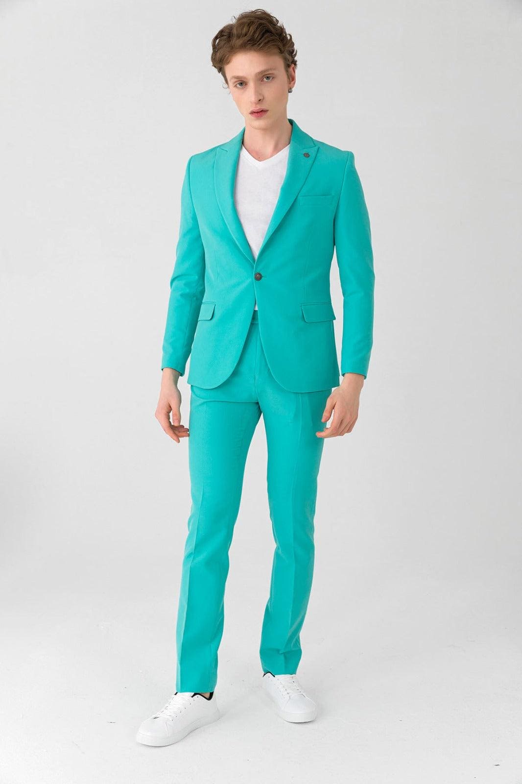Tiffany Blue Suit Alberto Nardoni - Main Image