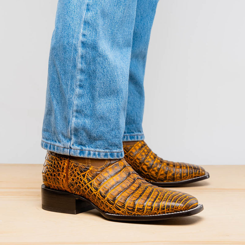 Marco Di Milano Tucson - Mustard Brown Leather Oxfords