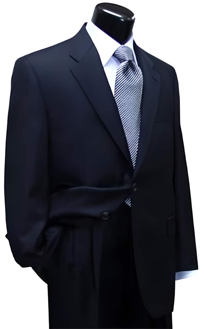 Mix and Match Suits Men's Suit Separates Wool Black/Blue Suit By Alberto Nardoni Brand main image 1