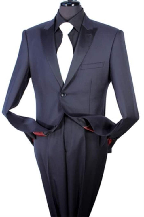 Mens Blue Wool Suit - Any Brand Style Size
