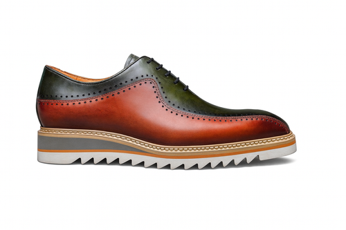 Two-Tone Burnished Brogue Oxford