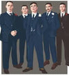 Thomas Shelby Wedding Suit - Peaky Blinder Suit (Plus Hat Included)