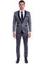 "Grey Men's Shawl Tuxedo with One Button Low Cut Vest"
