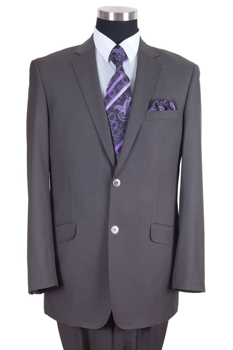 Grey Modern Fit Suit for Men