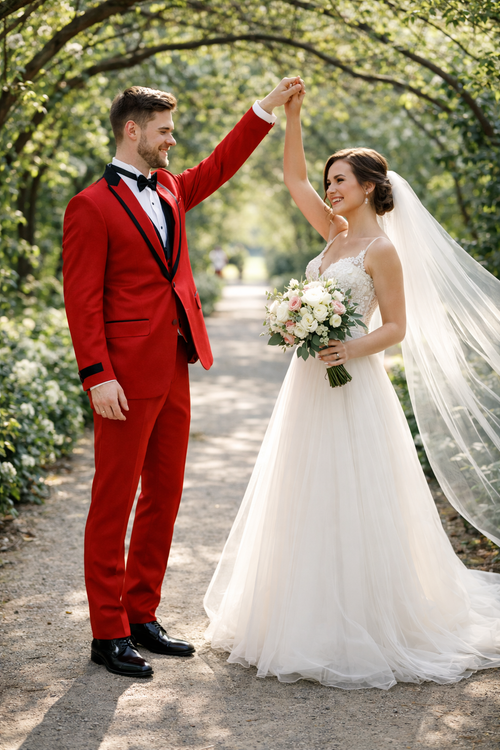 valentine blazer - valentines day Tuxedo - Red Tuxedo