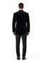 Mens 2 Button Velvet Blazer in Black