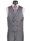 Harlem Nights Suits for Men - Vinci Mens Charcoal 3 Piece Suit Fancy Vest Big Lapel Modern Fit MV2K-2