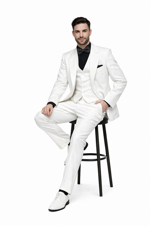 Mens John Travolta Saturday Night Fever Disco Suit Jacket in White