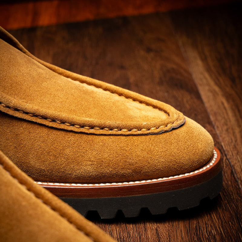 Zelli Wallaby Italian Suede Lace Up Tobacco (26-303-TOB)