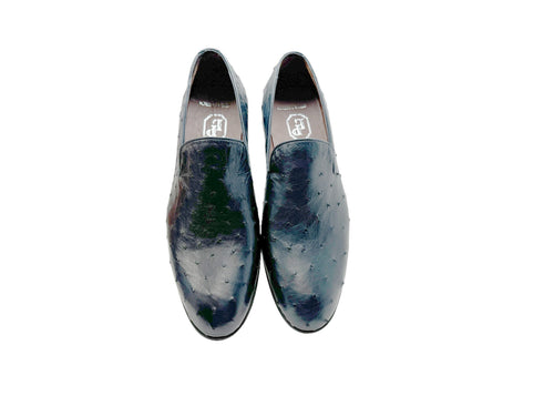 P000508 - Warren Ostrich Loafer- Navy