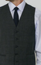 Charcoal Windowpane Vest