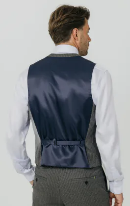 Charcoal Chalkstripe Vest