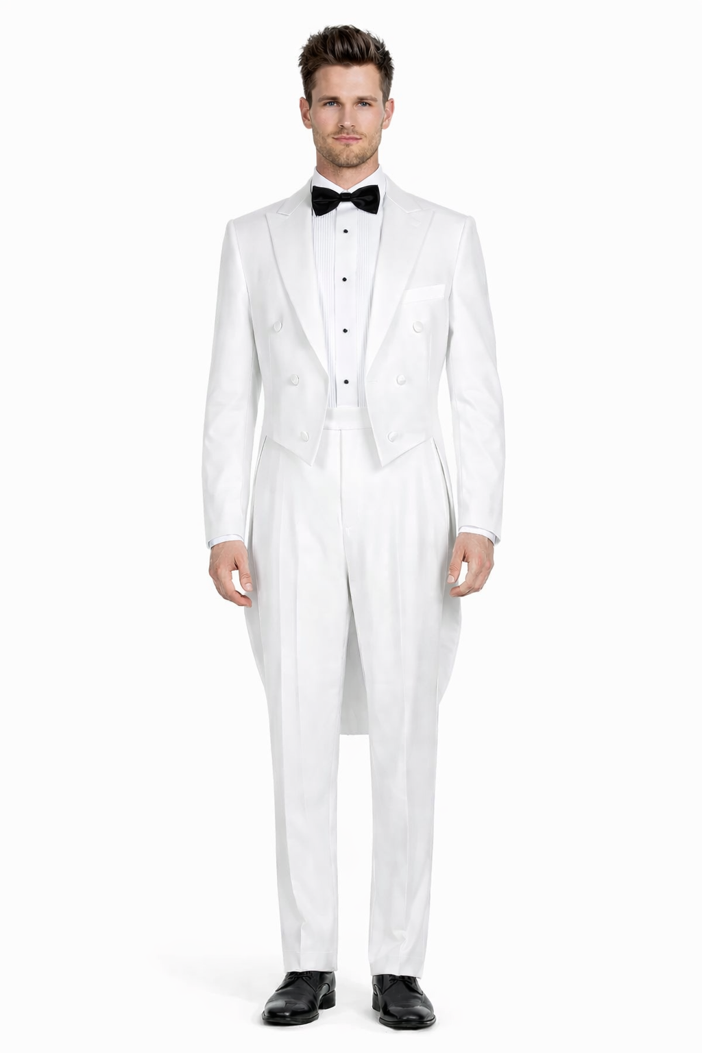 White Tuxedo Tailcoat - White Wedding Suit White Tuxedo Tailcoat - White Wedding Suit